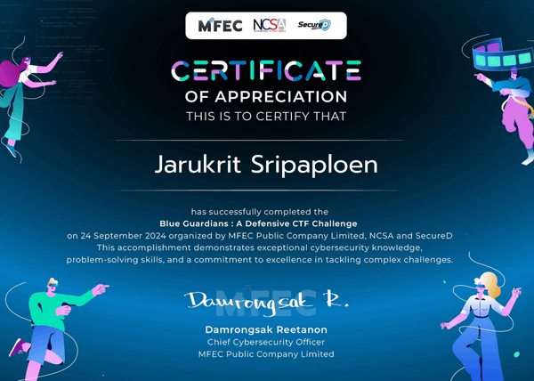 5th Place: Blue Guardians: A Defensive CTF Challenge